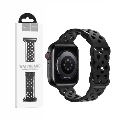 Hoco Silicone Hollow Bracelet for iWatch WA09 (38/40/41mm) Black Hoco Silicone Hollow Bracelet for iWatch WA09 (38/40/41mm) Black